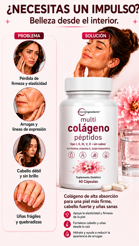 Multi Collagen peptides / 5 Tipos de Colágeno