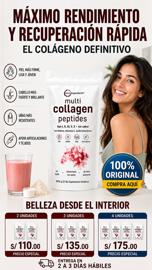 Multi Colágeno Péptidos 909 g(1lb) Micro-ingredientes-collagen